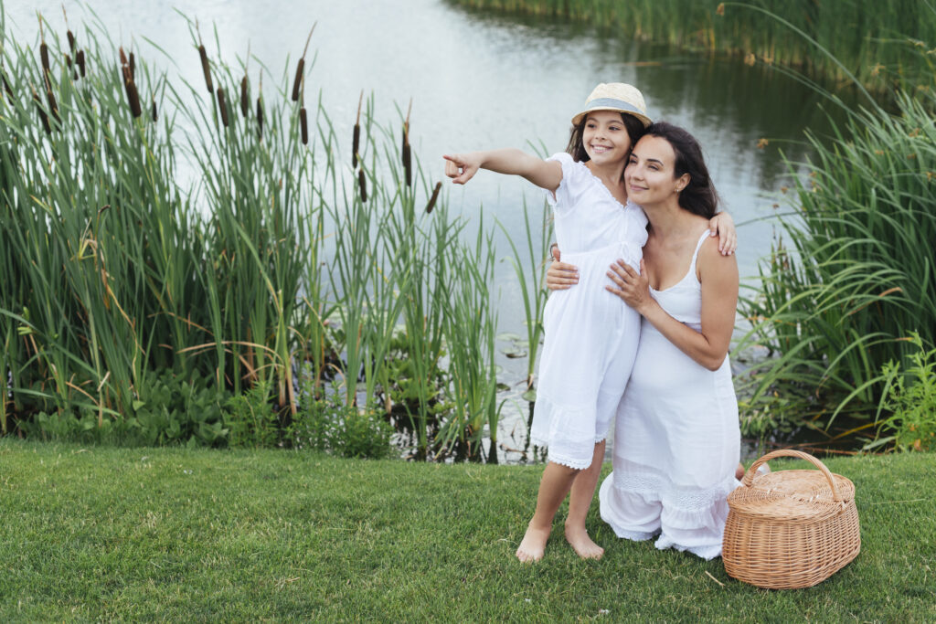 mother's day celebration on a resort garden